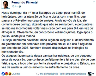 CASO HELICÓPTERO: Governador diz que vai processar deputado – Sargento Rodrigues afirma que denunciará Pimentel